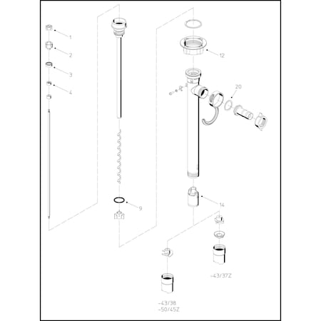 Flux Rebuild Kit for F424ExS 43/38-37Z Pump 24-ZORO0280